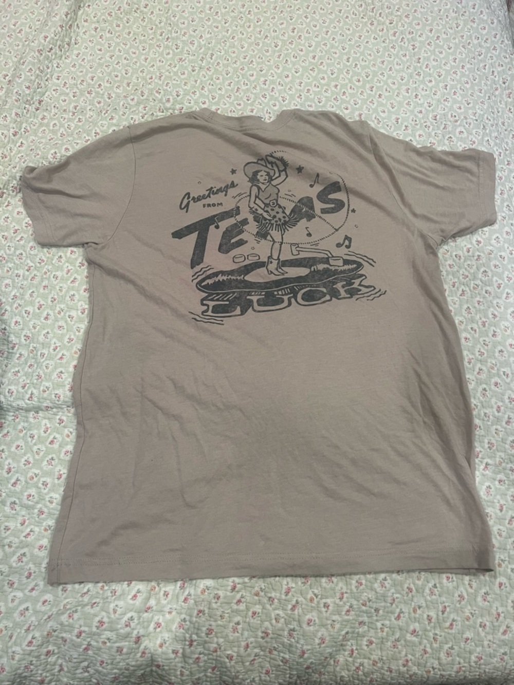 Bella Canvas Taupe Short Sleeve Tee with cowgirl Graphic
